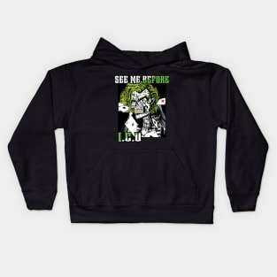 See me before ICU Funny ROCK Skull Killer Kids Hoodie